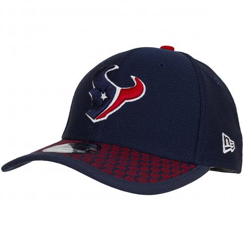 New Era 39Thirty Flexfit Cap OnField NFL17 Houston Texas dunkelblau/rot
