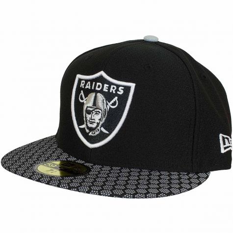 New Era 59Fifty Fitted Cap OnField NFL17 Oakland Raiders schwarz/weiß 
