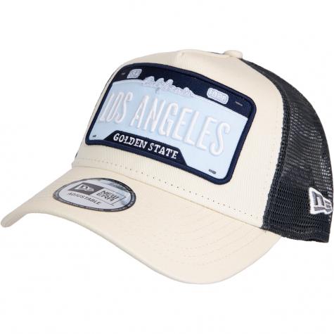 Cap New Era Trucker License Plate Los Angeles offwhite 