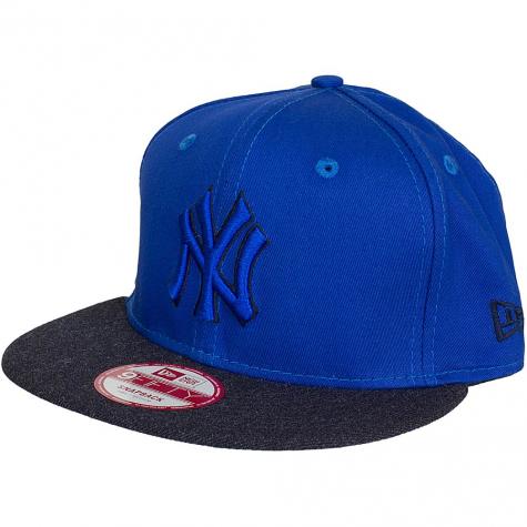 New Era 9Fifty Snapback Cap Heather Mix NY Yankees blau 