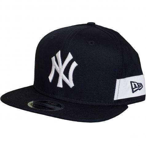 New Era 9Fifty Snapback Cap Side Block NY Yankees original dunkelblau/weiß 