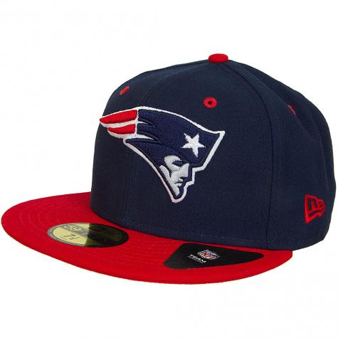 New Era 59Fifty Fitted Cap Team Classic New England Patriots original dunkelblau/rot 