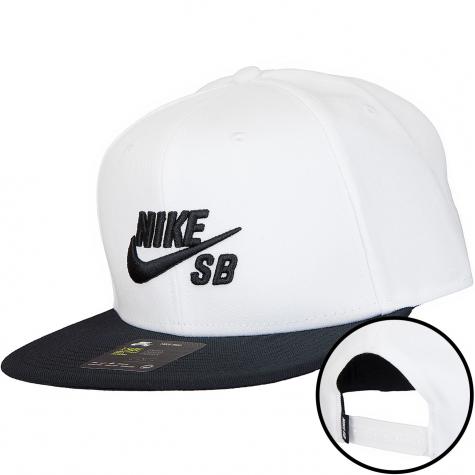 Nike Snapback Cap SB Icon weiß/schwarz 