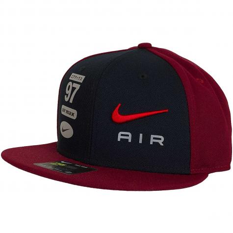 Nike Snapback Cap True Multi-Logo weinrot/schwarz 