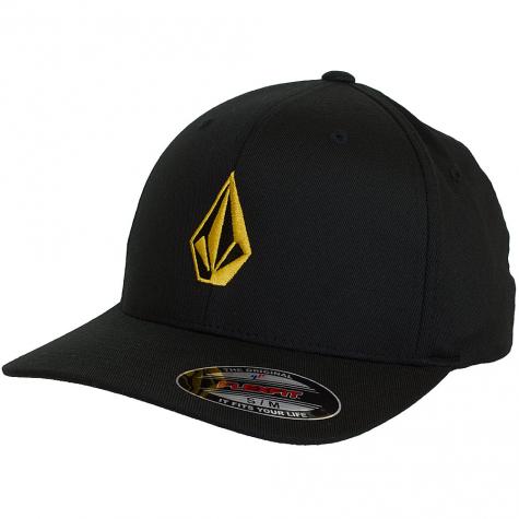 Volcom Flexfit Cap Full Stone schwarz/gold 