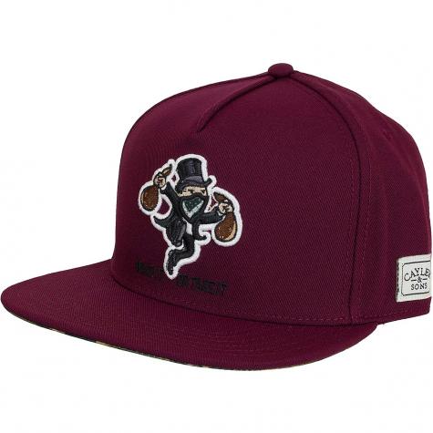 Cayler & Sons Snapback Cap White Label Make It weinrot