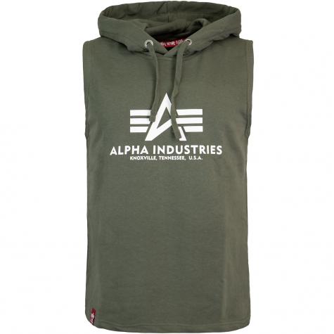Alpha Industries Basic Hooded Tank Top dark olive 