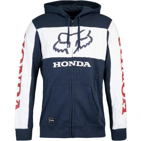 Hoody Fox Honda Zip blau 