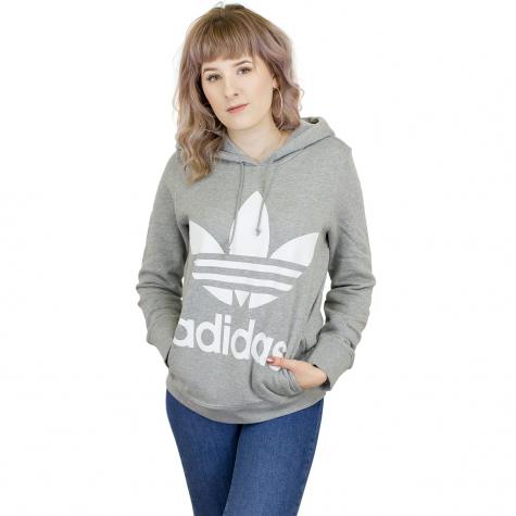 Adidas Originals Damen Hoody Trefoil grau/weiß 