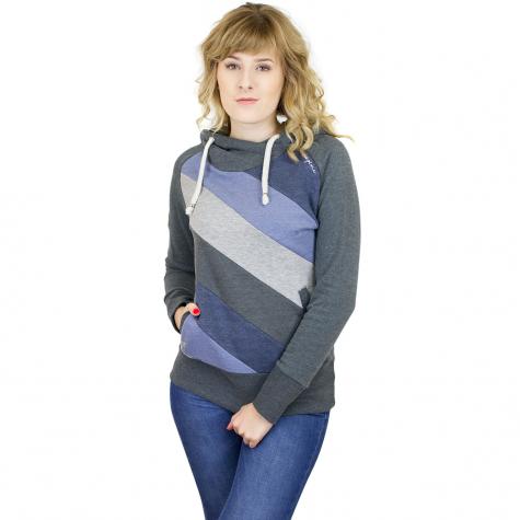 Mazine Damen Hoody Tasty schwarz/dunkelblau/grau 