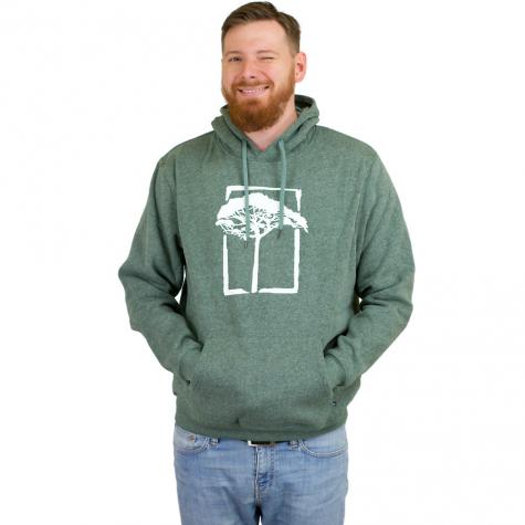 Mahagony Hoody T.O.L. Bush Print grün melange 