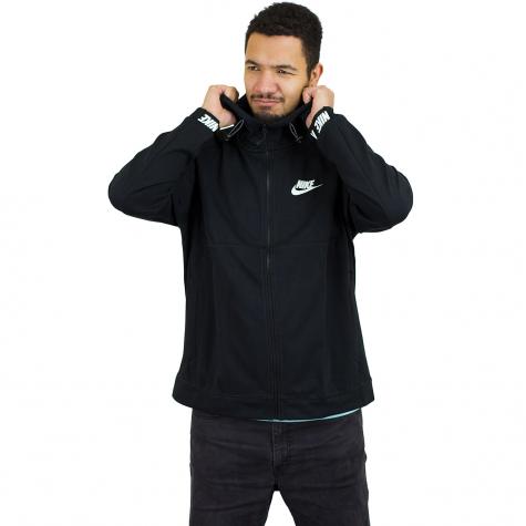 Nike Zip-Hoody Advance 15 Fleece schwarz/weiß 