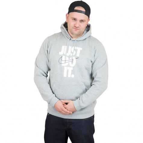 Nike Hoody Just Do It Fleece PO grau
