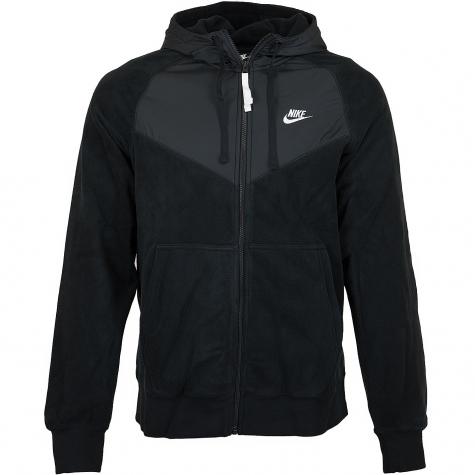Nike Zip-Hoody Winter schwarz/weiß 