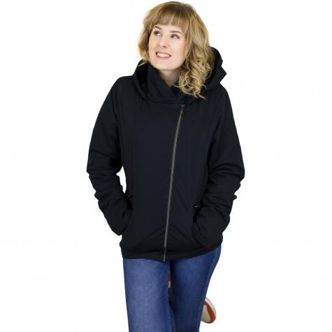 Bench Damen Jacke Asymetric Waisted schwarz 
