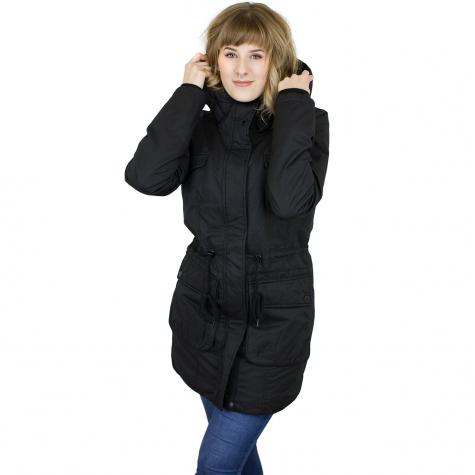 Bench Damen Jacke Waisted Parka schwarz