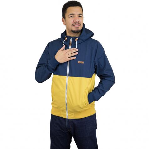 Mazine Übergangsjacke Campus Classic dunkelblau/gelb