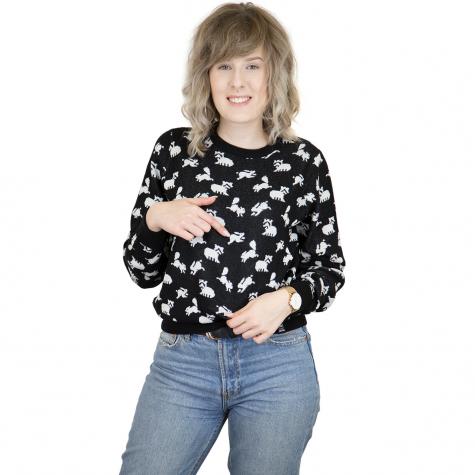 Iriedaily Damen Sweatshirt Fluffle schwarz 