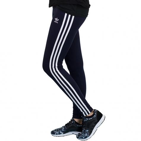 Adidas Leggings 3 Stripes dunkelblau/weiß 