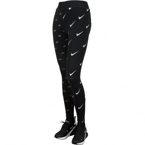 Nike Leggings Metallic schwarz 