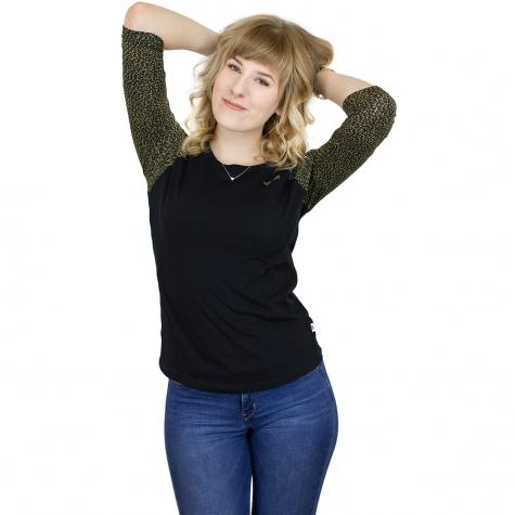 Vans Damen Longsleeve Leopard Raglan schwarz/leo
