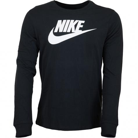 Nike Longsleeve Futura Icon schwarz/weiß 
