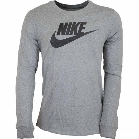 Nike Longshirt Futura Icon grau/schwarz 