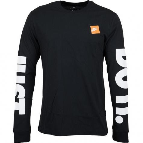 Nike Longshirt HBR schwarz/weiß 