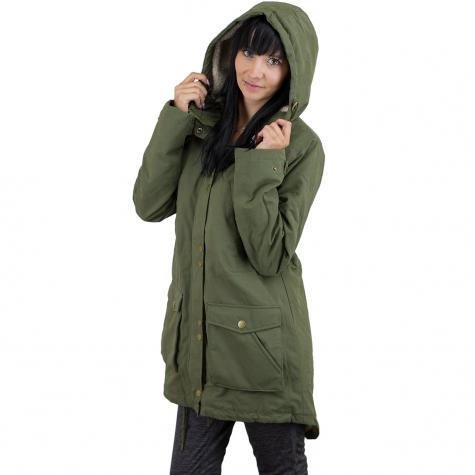 Volcom Damen Parka Walk On By oliv