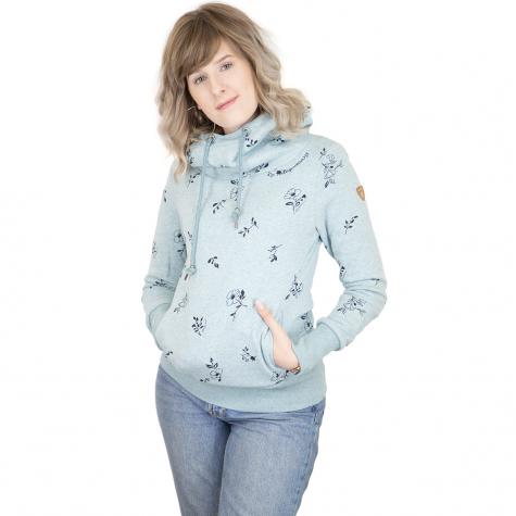 Ragwear Damen-Hoody Yoda Flowers light blue