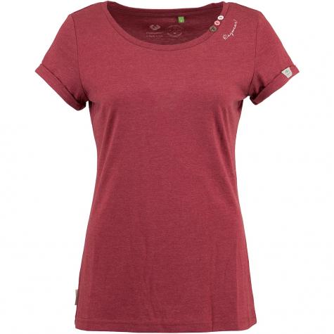 Ragwear Damen T-Shirt Florah Organic dunkelrot