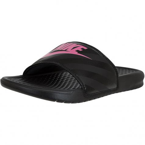 Nike Damen Badelatschen Benassi Just Do It schwarz/pink 