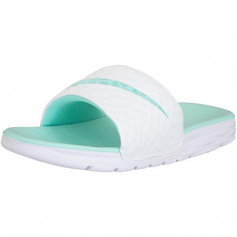 Nike Damen Badelatschen Benassi Solarsoft weiß/türkis