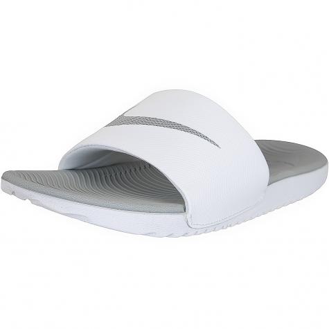 Nike Damen Badelatschen Kawa Slide weiß/silber 