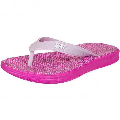 Nike Damen Flip Flops Solay Thong Print pink/weiß 