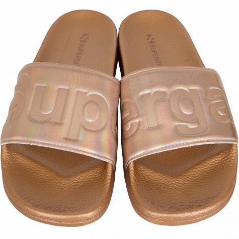 Superga Damen Badelatschen 1908 Pumeto Iridescen rose gold