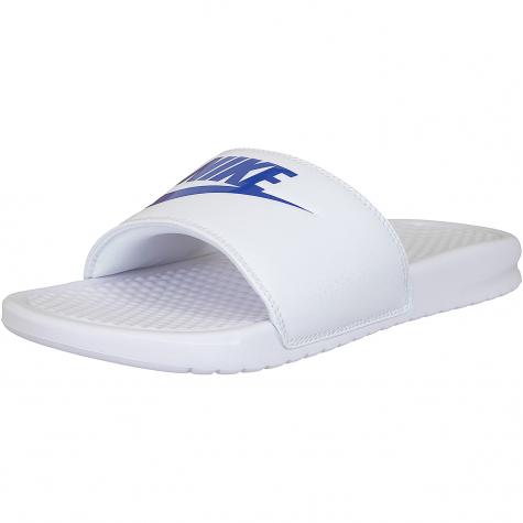 Nike Badelatschen Benassi Just Do It weiß/royal 