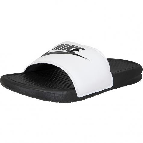 Nike Badelatschen Benassi Just Do It weiß/schwarz 