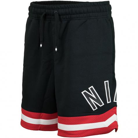 Nike Shorts Air Fleece schwarz/rot
