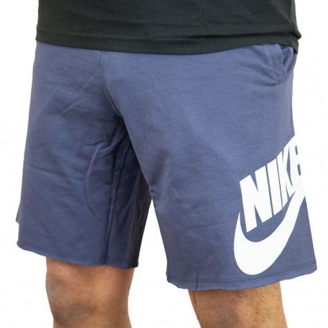 Nike Shorts GX1 French Terry blau/weiß 
