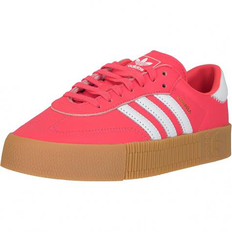 Adidas Originals Damen Sneaker Sambarose rot/weiß 