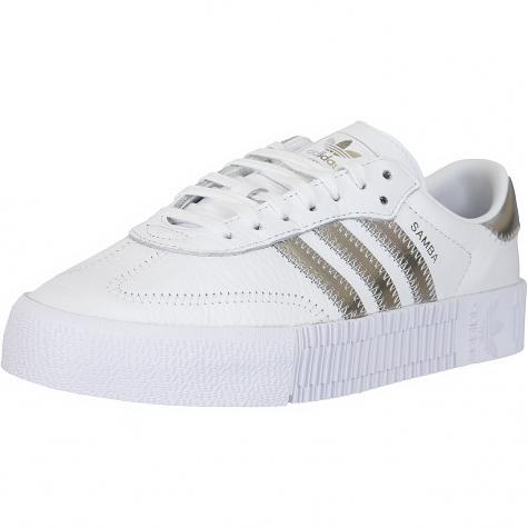 Adidas Originals Damen Sneaker Sambarose weiß/silber 