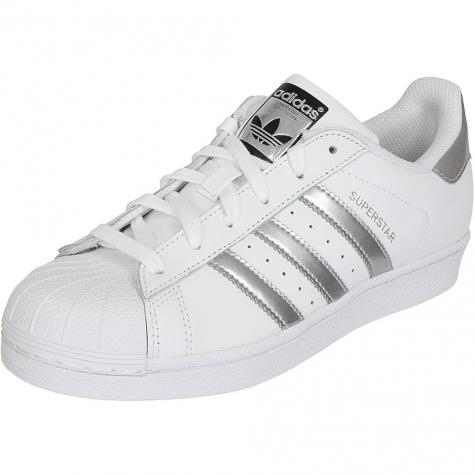 Uitgraving Gezicht omhoog Absorberend ☆ Adidas Originals Damen Sneaker Superstar weiß/silber - hier bestellen!