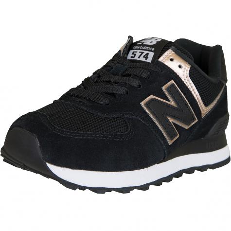 New Balance Damen Sneaker 574 Leder/Textil schwarz 