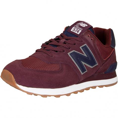 New Balance Sneaker 574 weinrot 