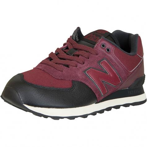 New Balance Sneaker 574 Leder/Mesh/PU weinrot 