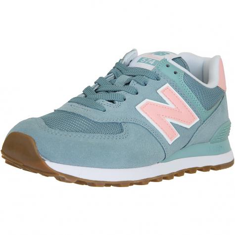 New Balance Damen Sneaker 574 Leder/Mesh/Synthetik türkis 