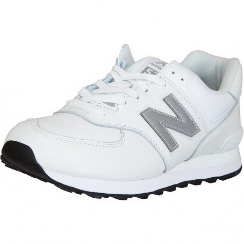 New Balance Sneaker 574 Leder/Synthetik weiß/grau 