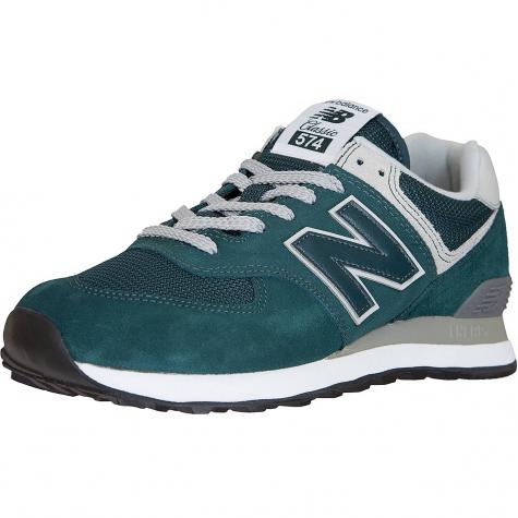 New Balance Sneaker 574 Leder/Textil/PU grün 