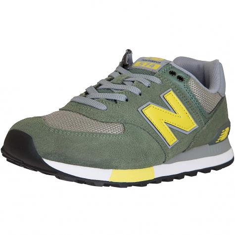 New Balance Sneaker 574 Leather/Textile/PU grün 